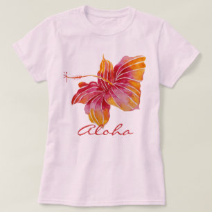Aloha T-shirt de fleur de ketmie de   Hawaï