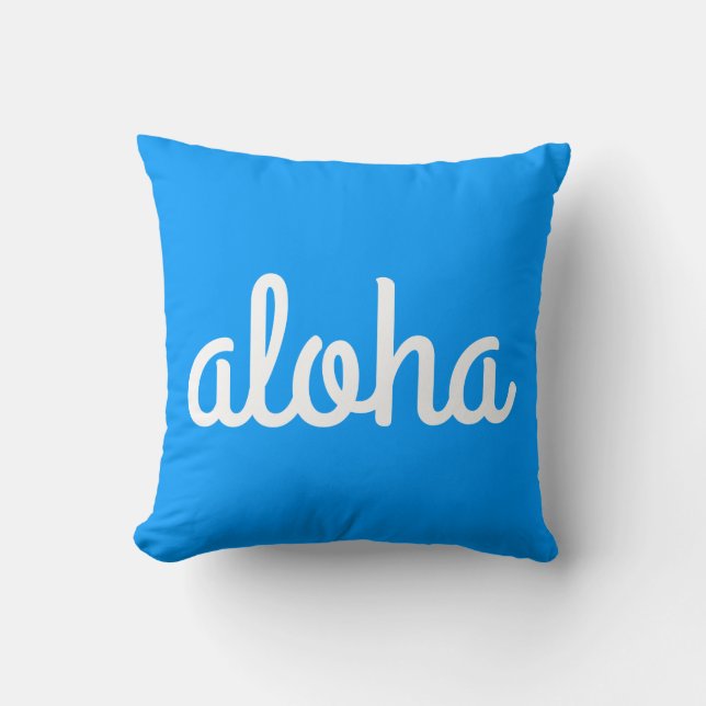 Aloha! Throw Pillow (Front)