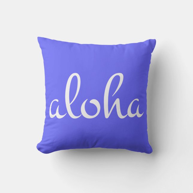 Aloha! Throw Pillow (Front)