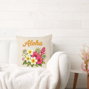Aloha Throw Pillow