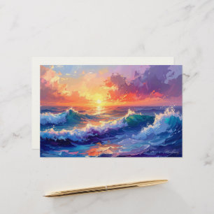 Aloha tropical art blank stationery