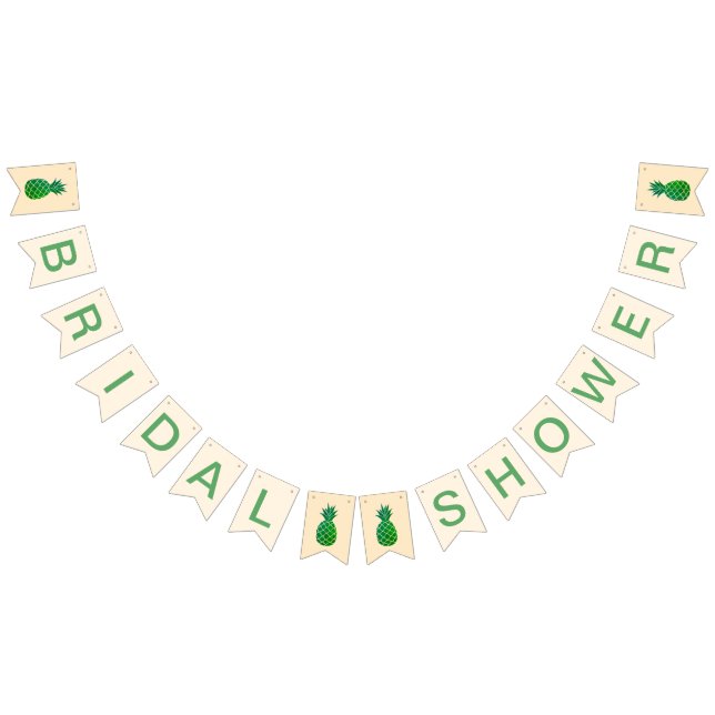 Aloha Tropical Bridal Shower Bunting Flags (All)