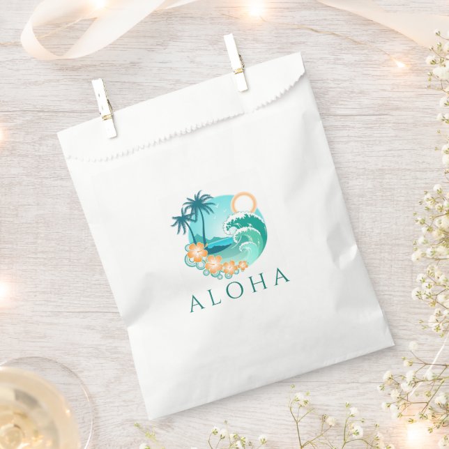 Aloha Tropical Favour Bag (Clipped)