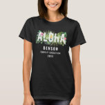Aloha Tropical Flowers Family Vacation Custom T-Shirt<br><div class="desc">Aloha Tropical Flowers Family Vacation Custom T-Shirt</div>