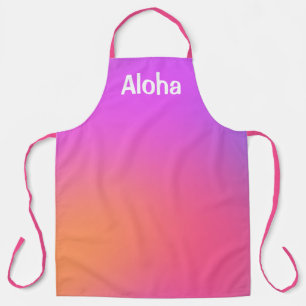 Aloha Tropical Gradient Luau Apron