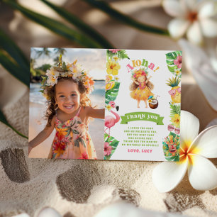 Aloha Tropical Hawaii luau photo carte de remercie