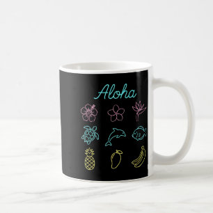 Aloha Tropical Hawaiian Island Summer Coffee Mug