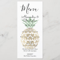 Aloha Tropical Hawaiian Pineapple Wedding Menu