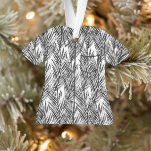 Aloha Tropical Hawaiian Whisperer Palm Shirt-Black