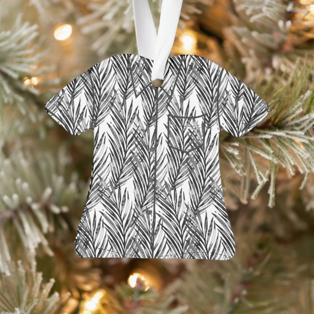 Aloha Tropical Hawaiian Whisperer Palm Shirt-Black (Arbre)