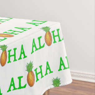 ALOHA Tropical Island Hawaiian Pineapple Hawaii Tablecloth