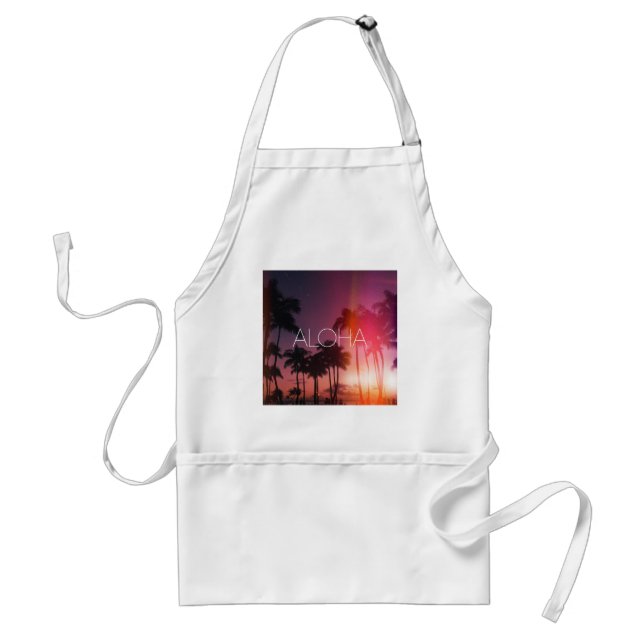 Aloha Tropical Night Standard Apron (Front)