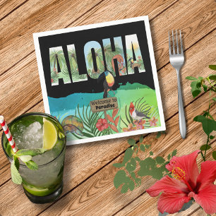 Aloha Tropical Paradise Toucan Paper Napkin