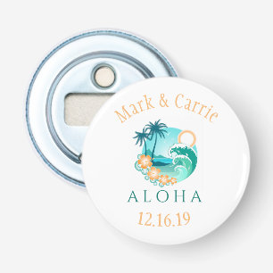 Aloha Tropical Personalized Bottle Opener