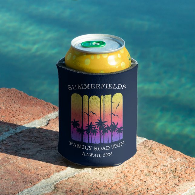 Aloha Tropical Road Trip Matching Family Can Cooler (In Situ Pool)