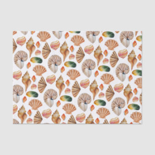 Aloha! Tropical Sea Shells Pattern Tissue Paper