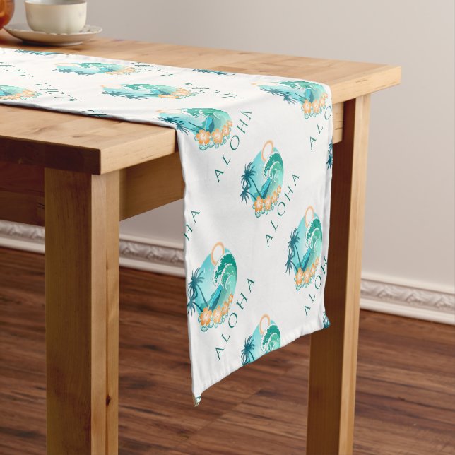 Aloha Tropical Short Table Runner (In Situ)