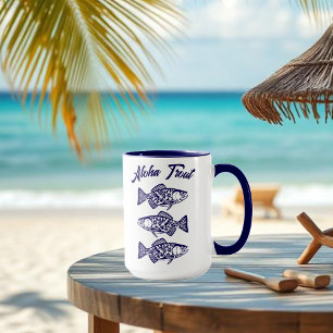Aloha Trout-Blue Hawaiian Mug
