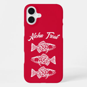 Aloha Trout-Hawaiian Cherry Red iPhone 16 Plus Case