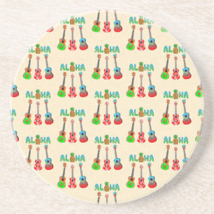 Aloha Ukuleles Island Music Coaster