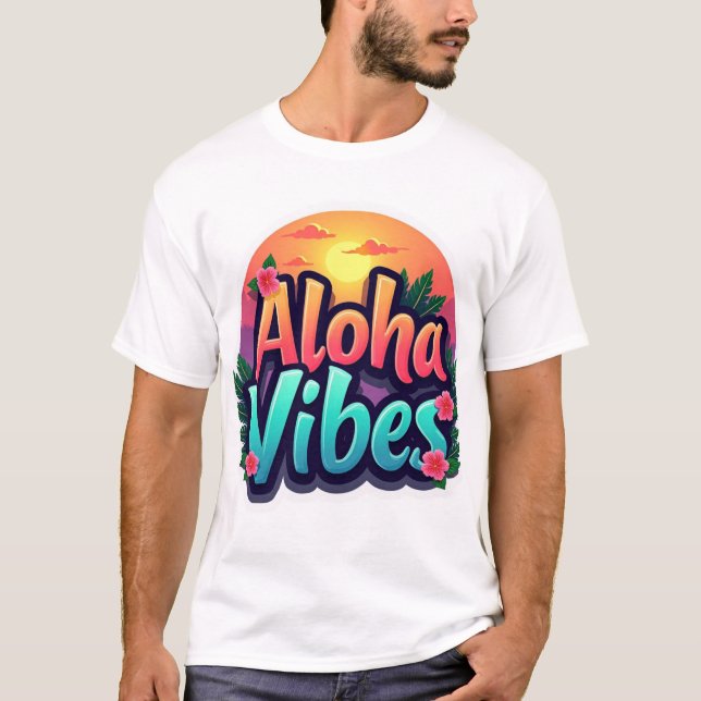 Aloha Vibes Men’s T-Shirt (Front)
