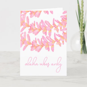Aloha Vibes Only Thank You Card