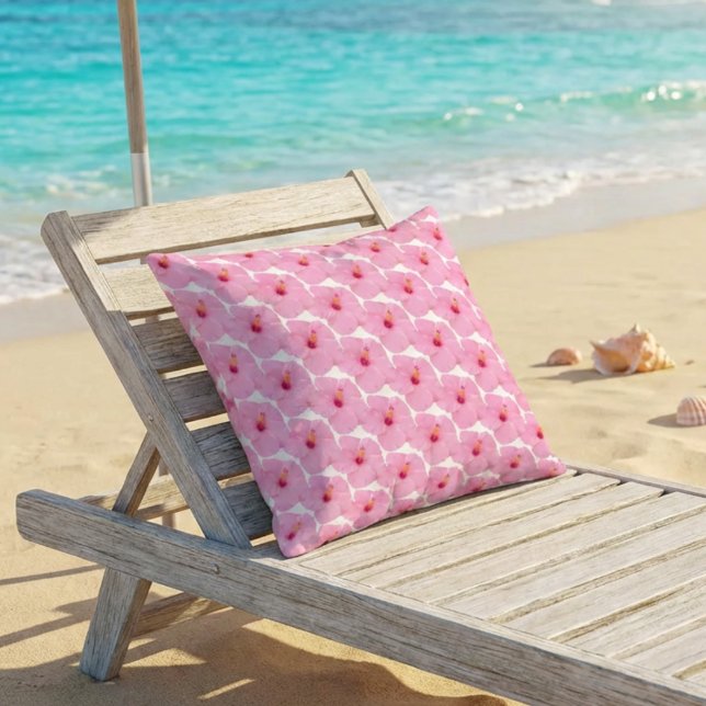 Aloha Vibes Throw Pillow (Creator Uploaded)