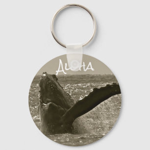 Aloha Whale Keychain