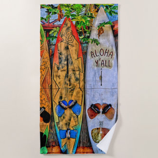 Aloha Yall Beach Towel