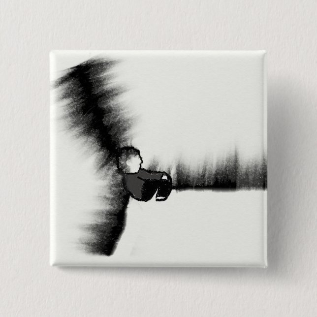 alone 2 inch square button (Front)