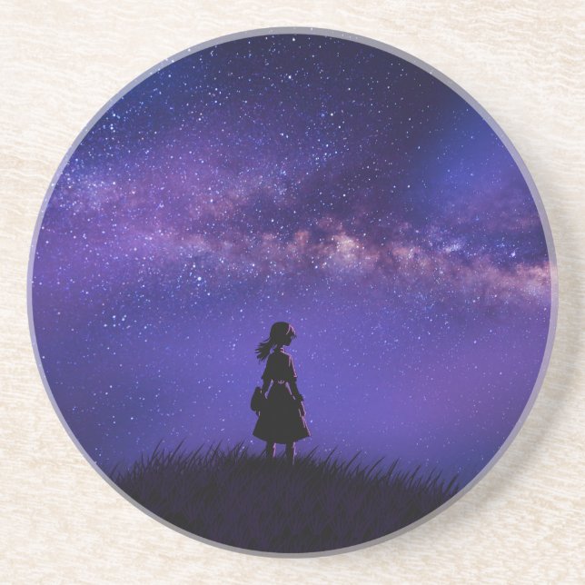 Alone and Starry Night  Coaster (Front)