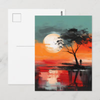 Alone by the Lake – Solitude at Sunset