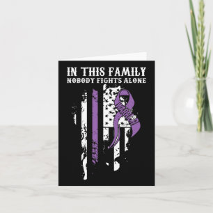 Alone- Fibromyalgia Awareness Supporter Ribbon Card