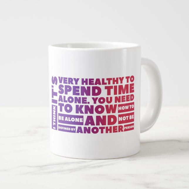 Alone - Gift Jumbo Mug (Front Right)