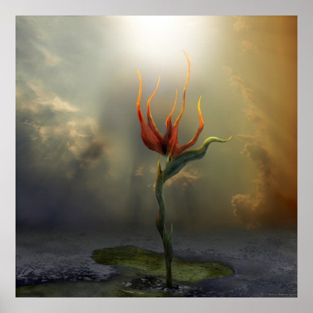 Alone | Surreal Digital Art Poster (Front)