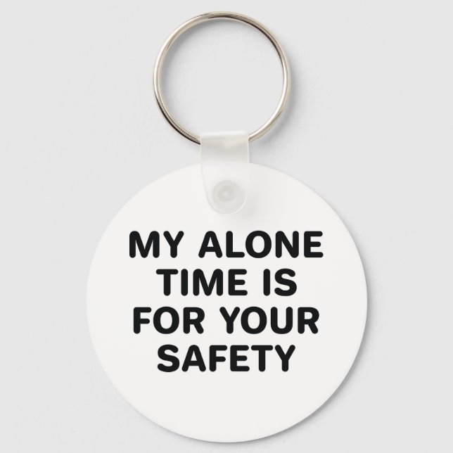 Alone Time Keychain (Front)