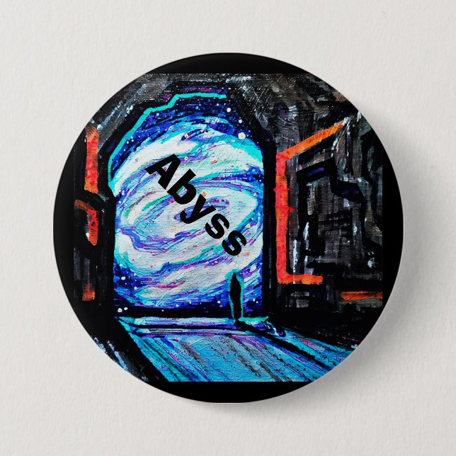 Alone with the Shiny Abyss 3 Inch Round Button (Front)