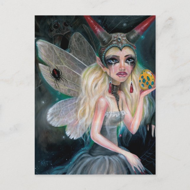 Along came a spider postcard (Front)