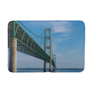 Along Mackinac Bridge Bath Mat