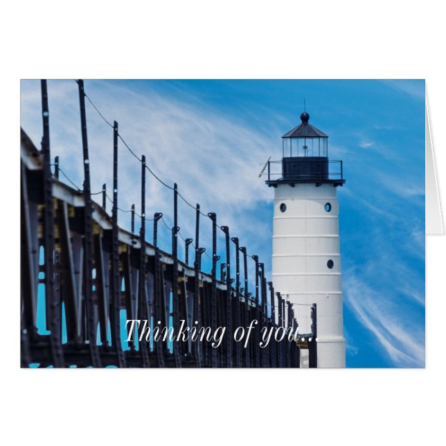 Along Manistee Thinking of you Notecard (Front Horizontal)