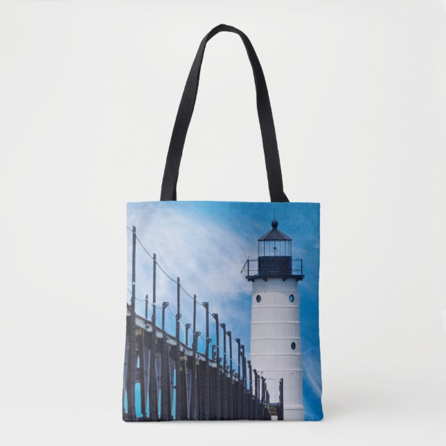 Along Manistee Tote Bag (Front)