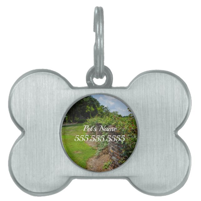 Along The Curved Wall Pet ID Tag (Front)