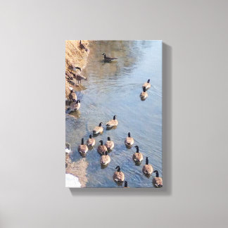 Along the River Canvas Print