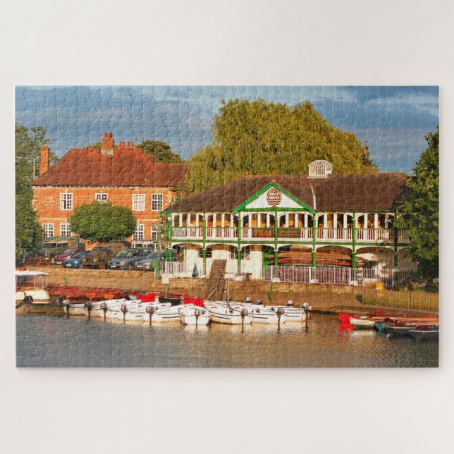 Along the river, Stratford Upon Avon, England Jigsaw Puzzle (Horizontal)