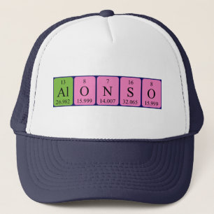 Alonso periodic table name hat