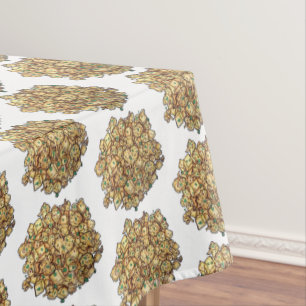 Aloo Gobi Cauliflower Potatoes Indian Food Cuisine Tablecloth