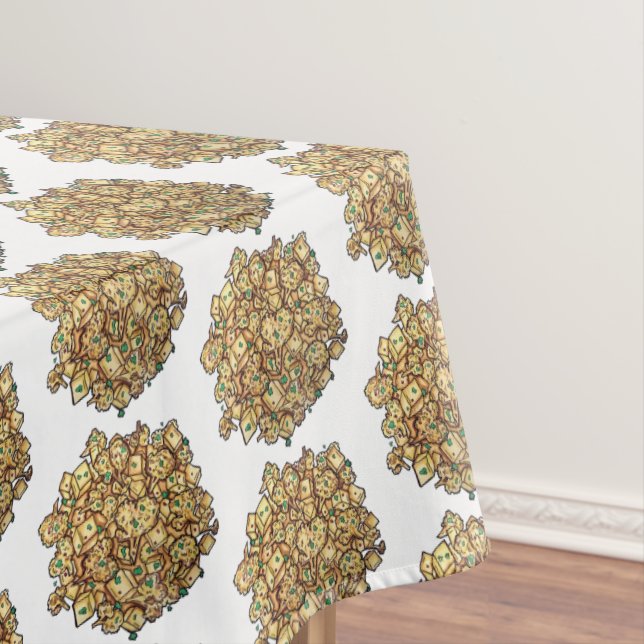 Aloo Gobi Cauliflower Potatoes Indian Food Cuisine Tablecloth (In Situ)