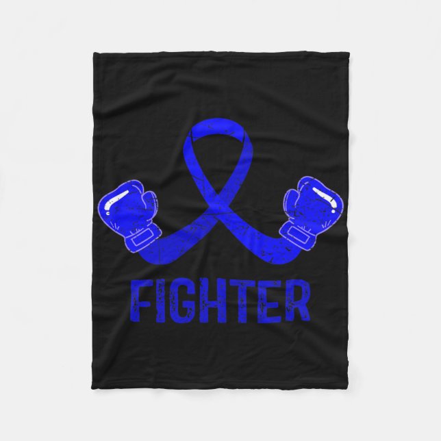 Alopecia Areata Awareness Fighter  Fleece Blanket (Front)
