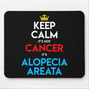 Alopecia Areata Awareness Hair Loss Bald Head Keep Mouse Pad
