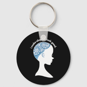 Alopecia Areata Gift - Hair Loss Awareness  Keychain